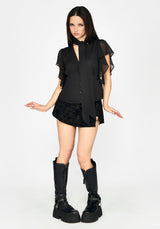 Fia Bindung Hals Bluse