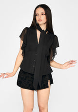 Fia Bindung Hals Bluse