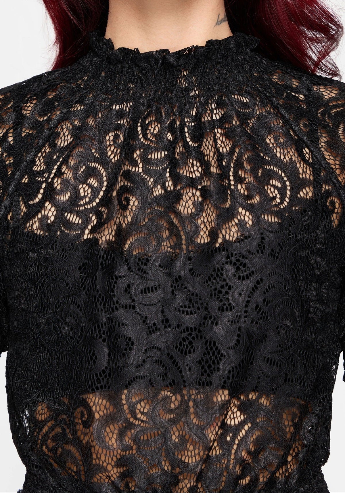 Mave Shirred Lace Blouse