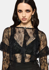 Cecilia Lace Ruffle Top
