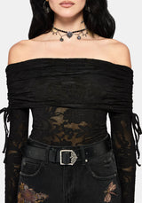 Demi Devore Ruched Off The Shoulder Top