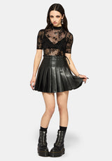 Saski Thorn Jinx Mesh Short Sleeve Top