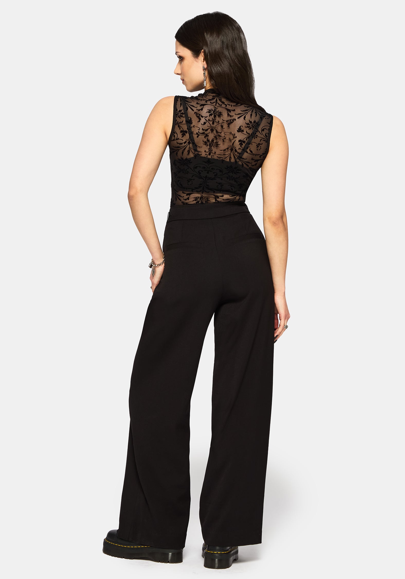 Mae Flock Mesh Keyhole Tank