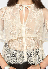 Ania Lace Cape Top