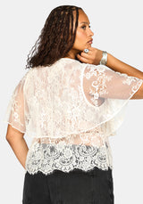 Ania Lace Cape Top
