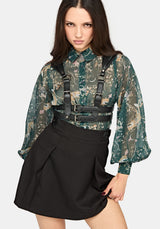Renard Print Chiffon Shirt