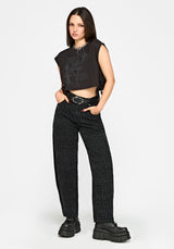 Attila Textured Barrel Leg Jean