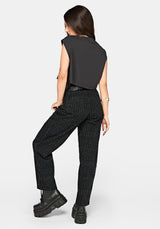Alana Tie Side Graphic Crop Top