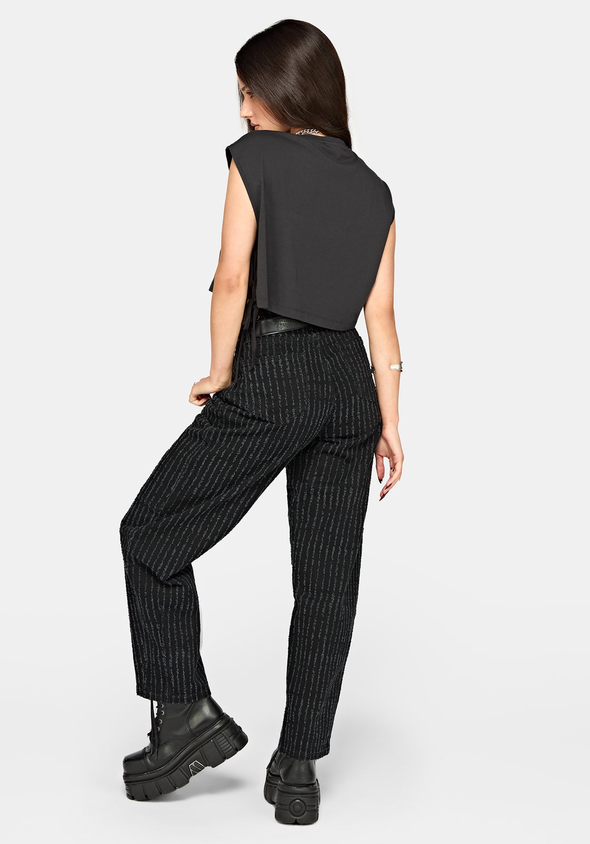 Alana Tie Side Graphic Crop Top
