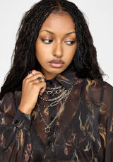 Ember Cinch Waist Chiffon Shirt