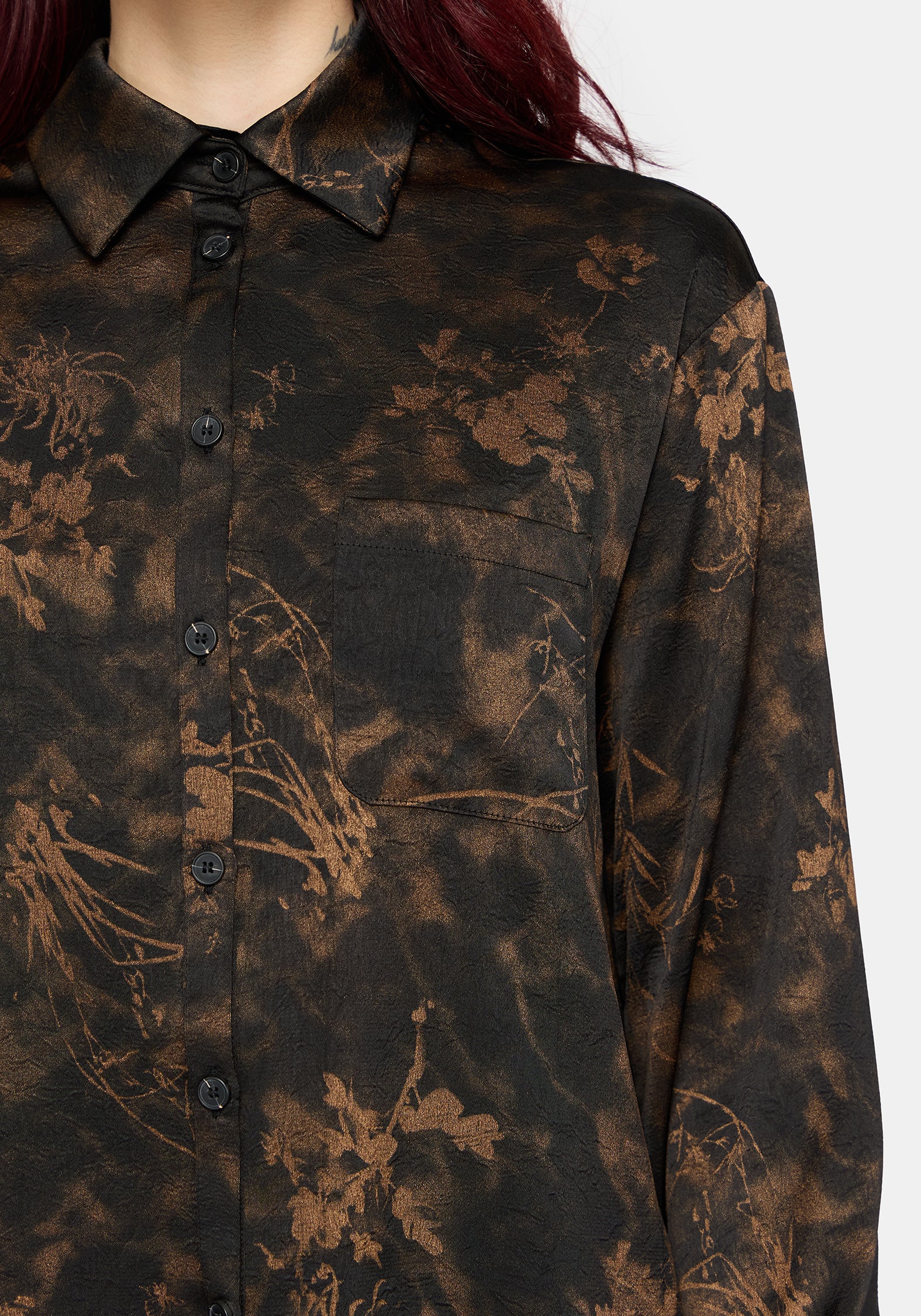 Gallo Satin Jacquard Shirt