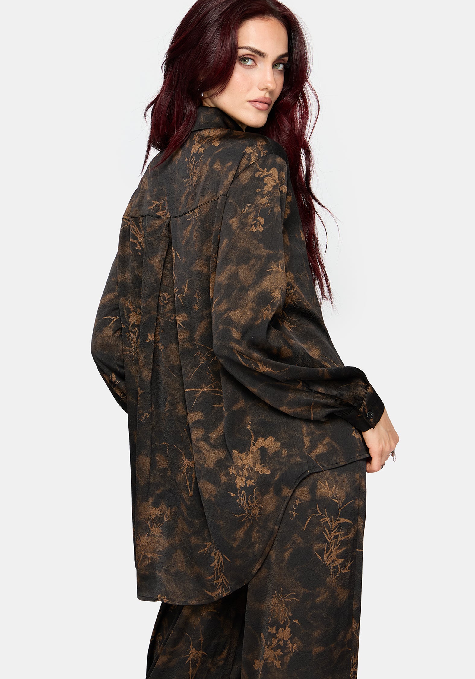 Gallo Satin Jacquard Shirt
