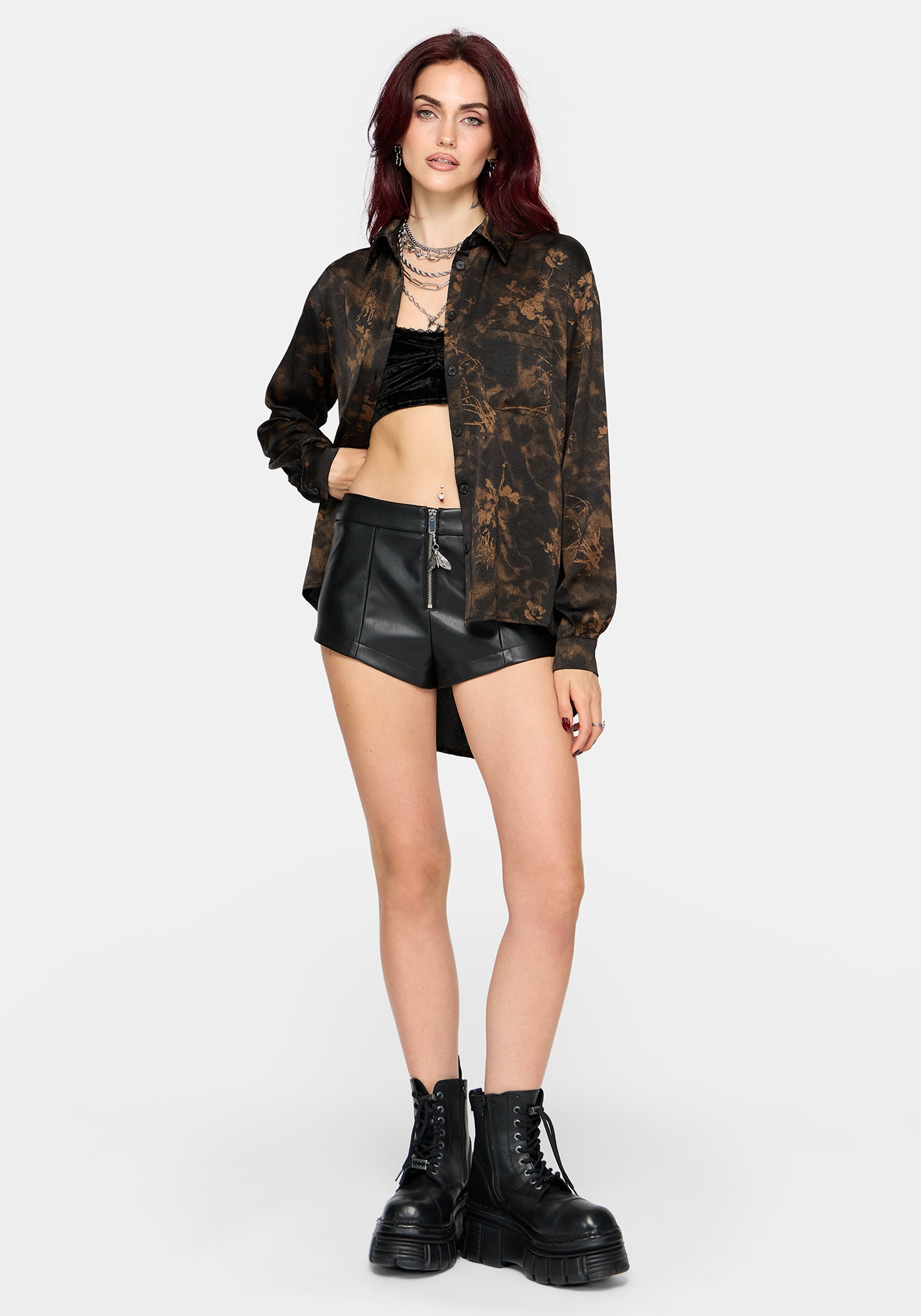Gallo Satin Jacquard Shirt