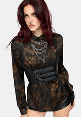 Gallo Satin Jacquard Shirt