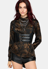 Gallo Satin Jacquard Shirt
