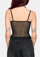 Ami PU Lace Up Cami Top