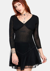 Verity Mesh V Neck Top