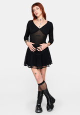 Verity Mesh V Neck Top