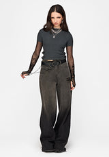 Lexie Ribbed Short Sleeve Buckle Top