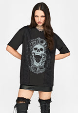 Requiem Veil Lace Oversized T-Shirt