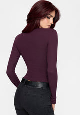 Serena Long Sleeve Waffle Top