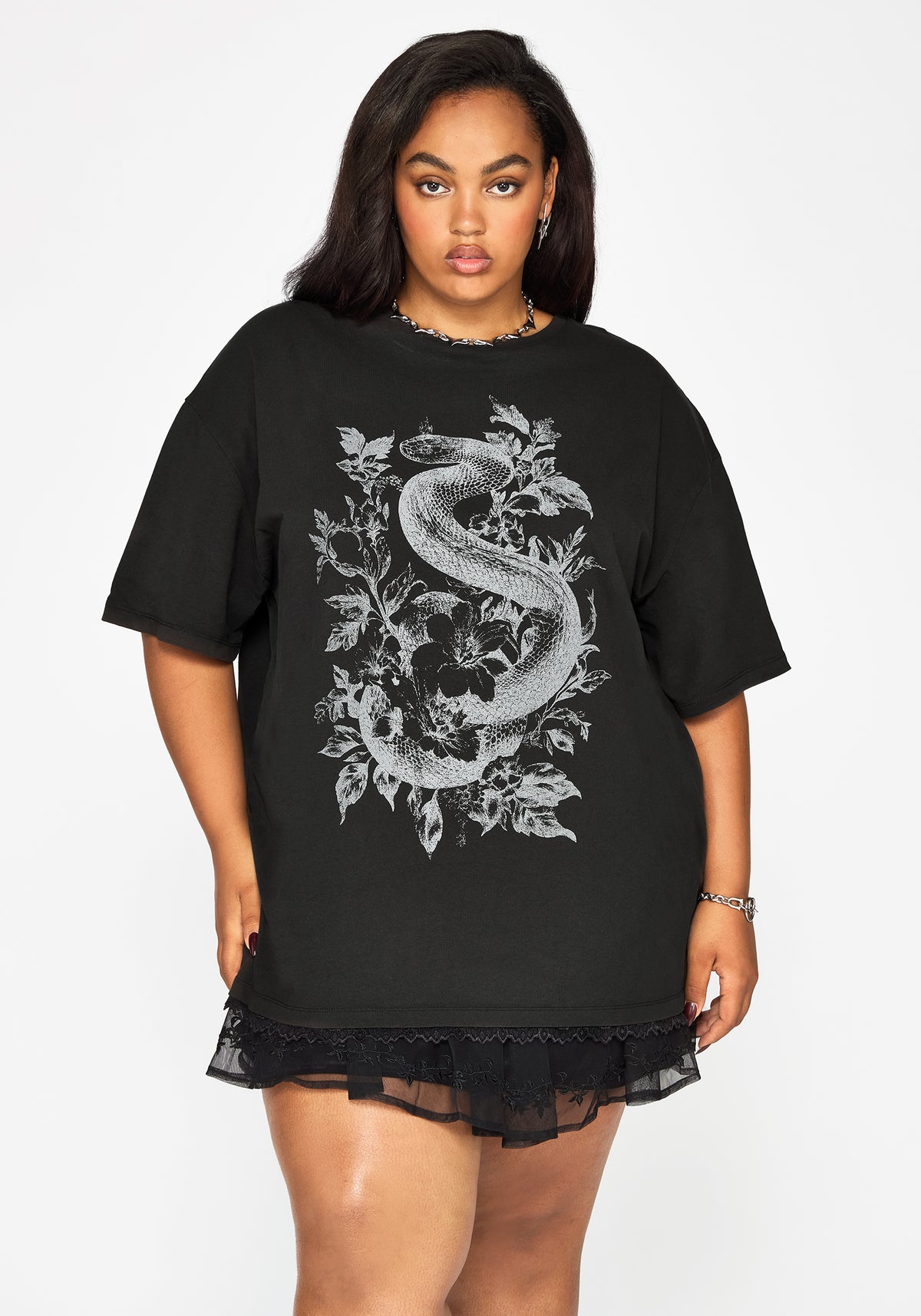 Madoc Snake Graphic Oversized Tee