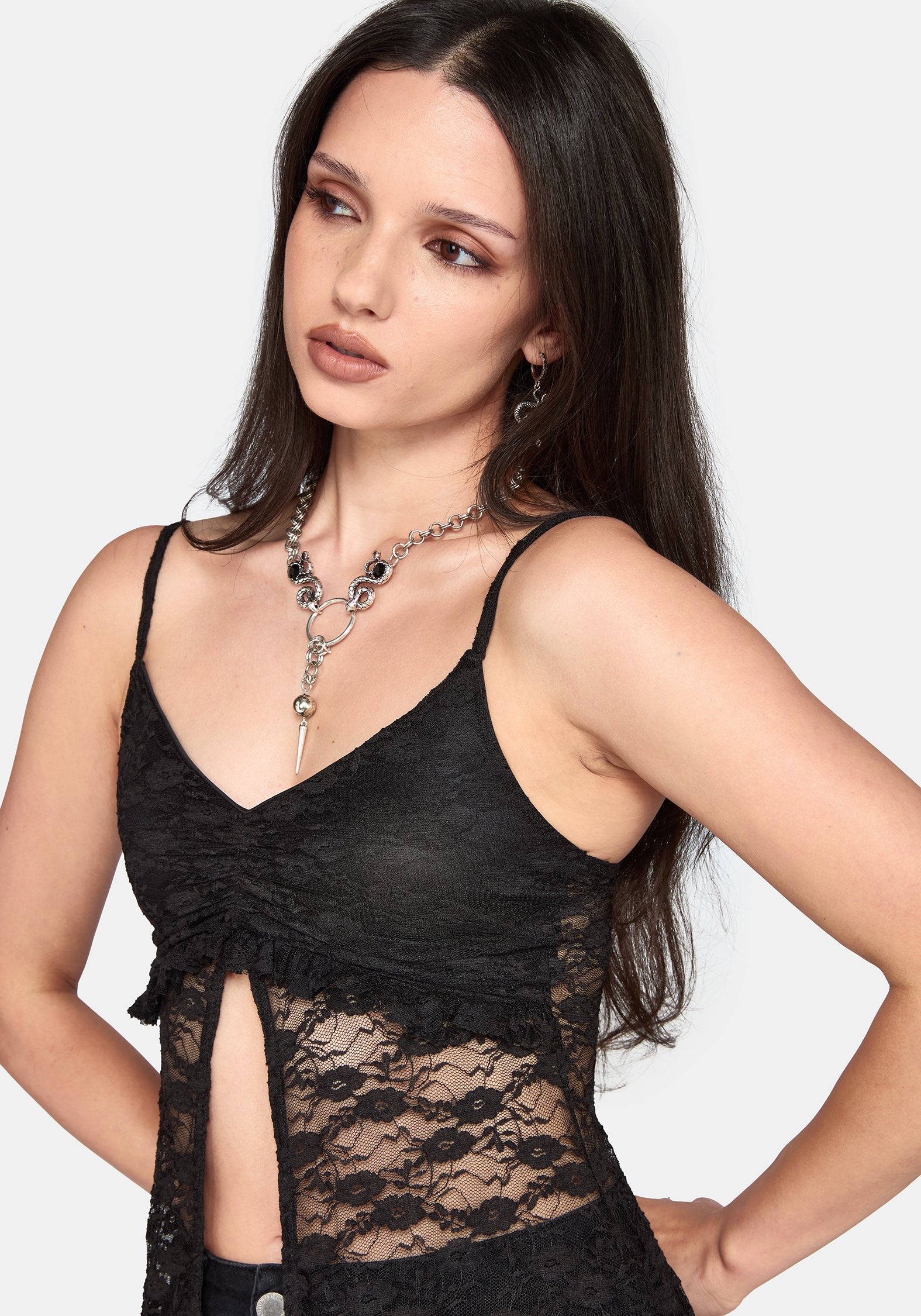 Rae Lace Longline Cami Top