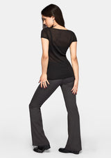 Annie Sheer Textured Mesh Top