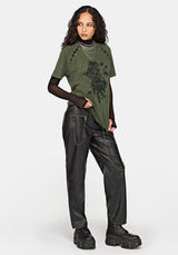 Disturbia x The Witcher Lace Up Oversized T-Shirt