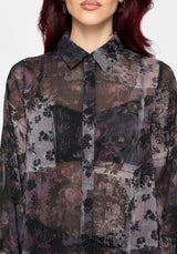 Iskara Printed Chiffon Shirt