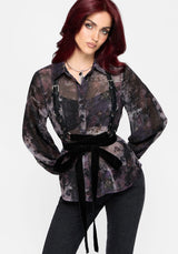Iskara Printed Chiffon Shirt