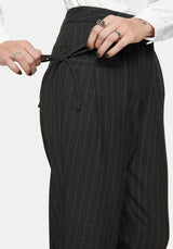 Sabrina Pinstripe Bow Detail Trouser