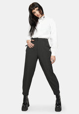 Sabrina Pinstripe Bow Detail Trouser