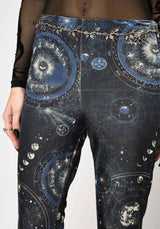 Elise Celestial Velour Split Hem Flare