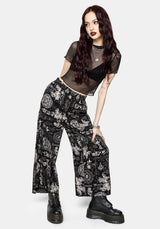 Trinity Moon Print Pull On Culotte