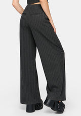 Blair Pinstripe High Waist Tailored Trouser