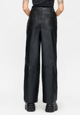 Talia Mit Nieten PU Weites Bein Hose