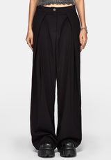 Devin Pleated Palazzo Trouser