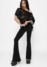 Khia Ruched Jersey Flare