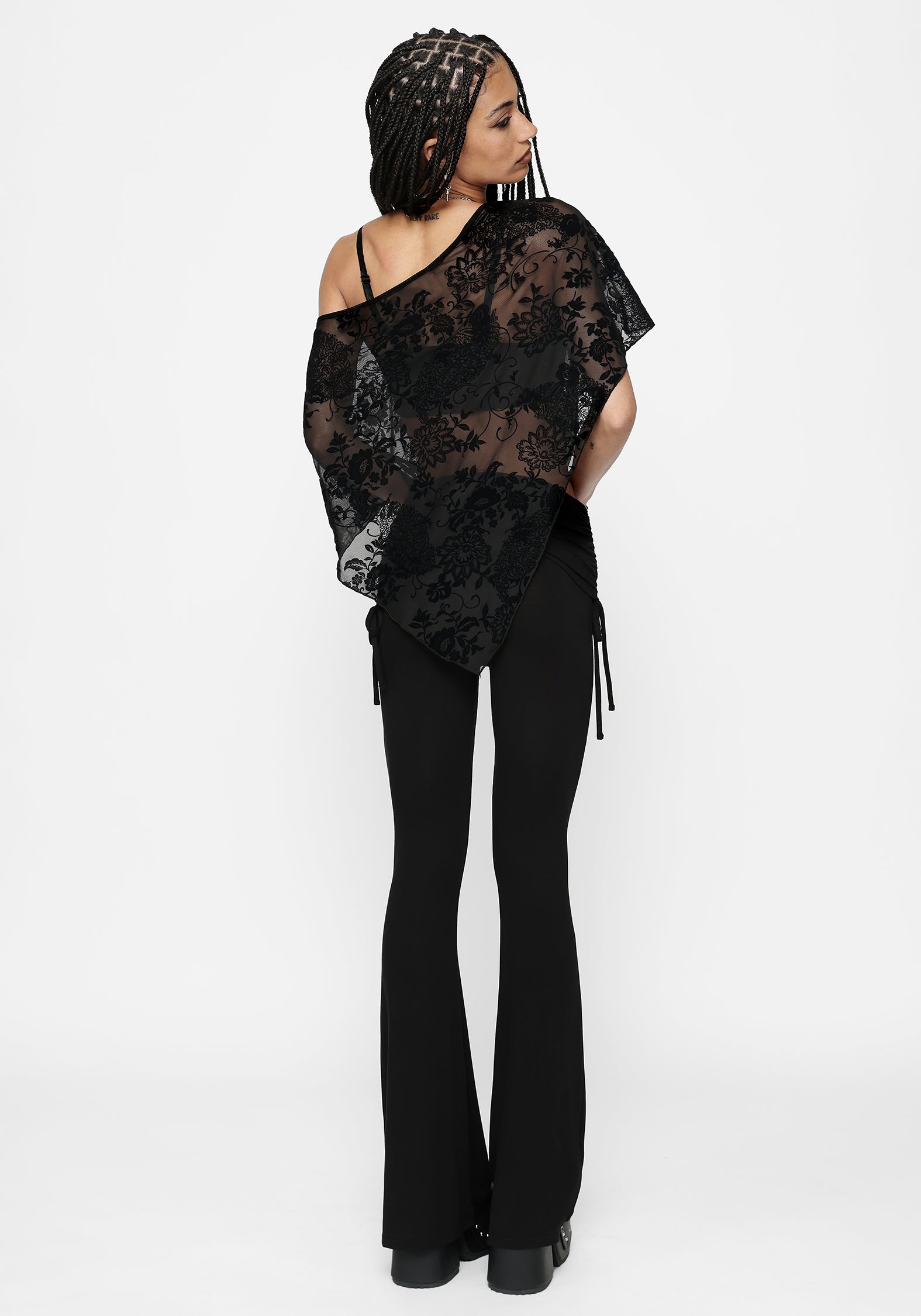 Khia Ruched Jersey Flare