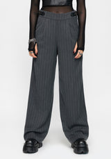 Nightingale Pinstripe Wide Leg Trouser