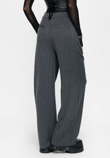 Nightingale Pinstripe Wide Leg Trouser