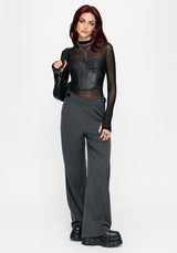 Nightingale Pinstripe Wide Leg Trouser