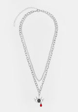 BLEEDING EYE CZ CHAIN CHOKER