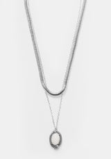 SERPENT MOONSTONE MULTI-CHAIN NECKLACE