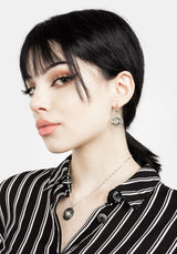 Goddess Triple Mond Moonstone Ear Niete