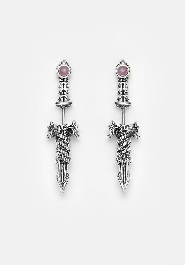 RITUAL AMETHYST SPLIT EARRINGS