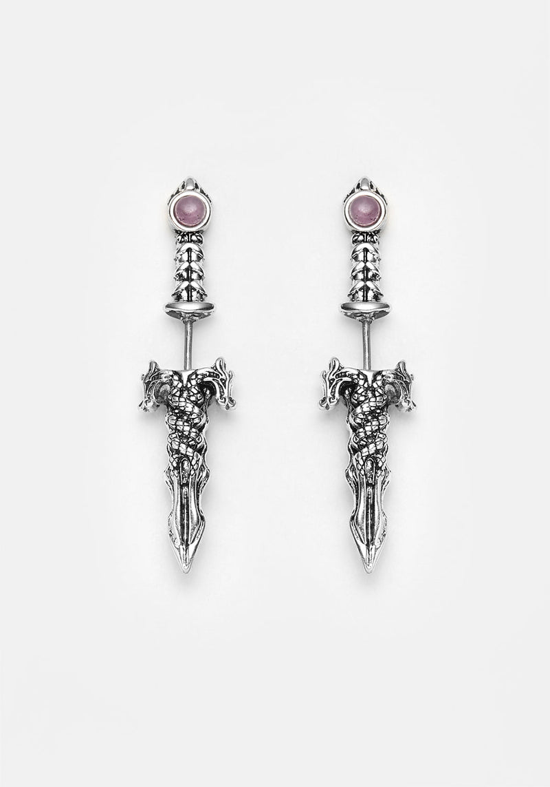 RITUAL AMETHYST SPLIT EARRINGS