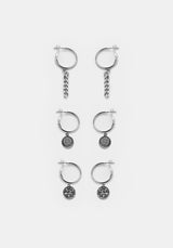 OCCULT TRIPLE EARRING SET