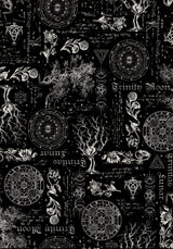 Trinity Moon Print Wrap Midi Skirt